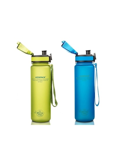 500 Ml Mavi Ve Yeşil Tritan Kırılmaz Matara Seti - 3026