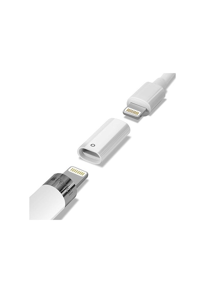 Ally Apple Uyumlu iOS Pen Pencil Kalem Usb Şarj Cihazı Lightning Adaptörü-Beyaz (364762889)