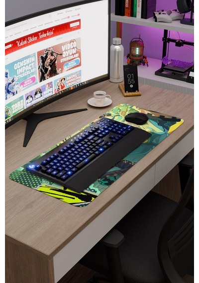 Kinich Genshin Impact Anime Gacha V3 - 70x30 Xl Gaming Mouse Pad Fare Altlığı