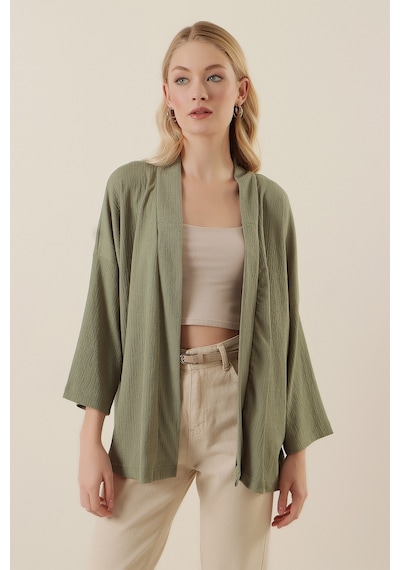 Bigdart 5862 Örme Kimono - Çağla 5862bgd19-500-12157 001