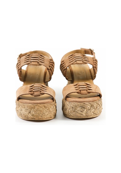 Tuna Hakiki Süet Deri Devetüyü Kadın Sandalet - Rgn30 Devetüyü