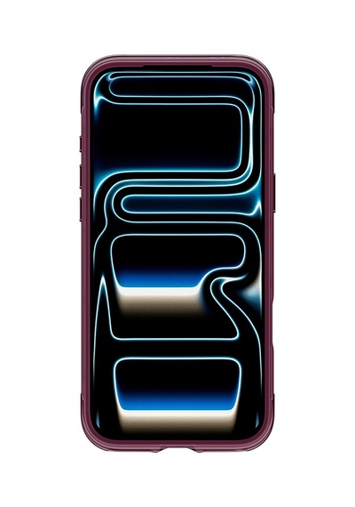 Apple iPhone Uyumlu 18 Pro Kılıf Wiwu Ag-203 Aeroguard Ultra Serisi M-safeli Airbag Tasarımlı Standlı Kapak Bordo