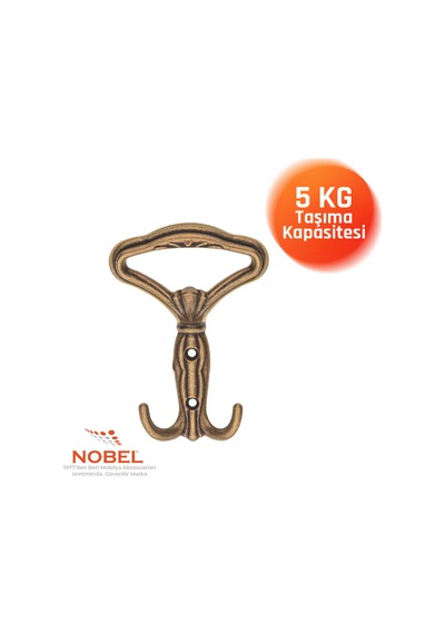 Klasi K Portmanto Askısı, Metal Vestiyer Askısı, Anti K Sari, Duvar Ve Dolap Askılığı 5'li Set Vidalı