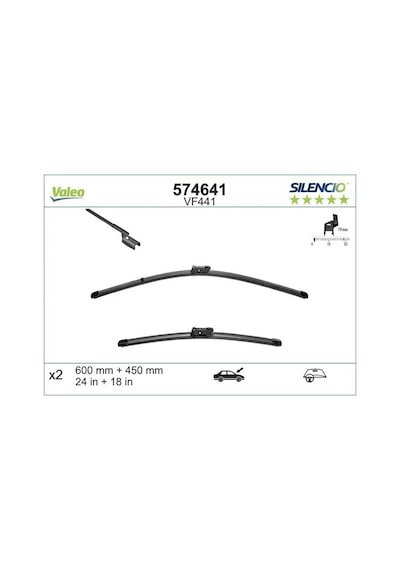 Vw Cc B7 On Silecek Seti 2015-2017 Valeo 574641
