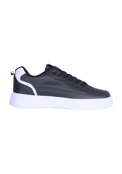 Luttoon Prt-4302 Syh-byz Cilt Erkek Sneaker Ayakkabı Siyah