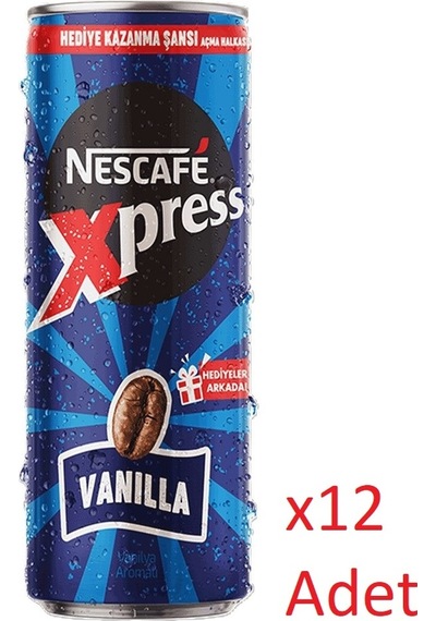 Nescafe Xpress Vanilla Kahve Aromalı Sütlü İçecek 12 x 250 ML