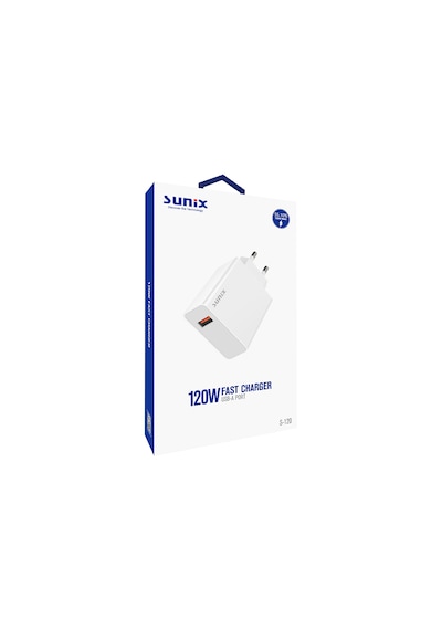 Sunix S-120 120 W Turbo Süper Type-c Girişli Hızlı Şarj Aleti
