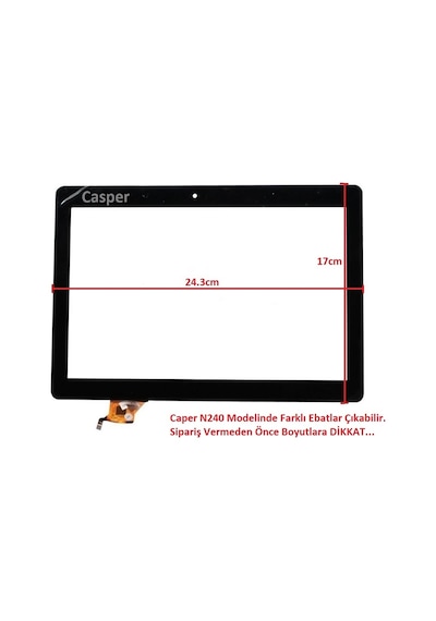 Casper Uyumlu Nirvana N220, N240 Dokunmatik Panel ()