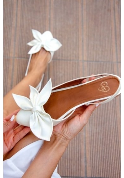 Fox Shoes H726809004 Kadın Babet Bej