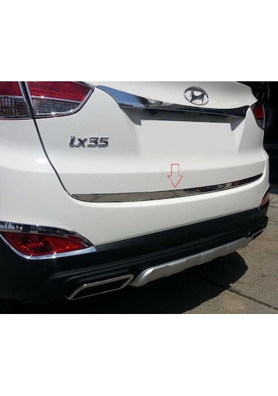 Hyundai İx35 Formlu Krom Bagaj Alt Çıta 2010 - 2015 Paslanmaz   Çel