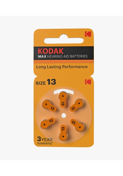 Kodak Max 13 Numara 1.45V İşitme Cihazı Pili 6 x 10'lu