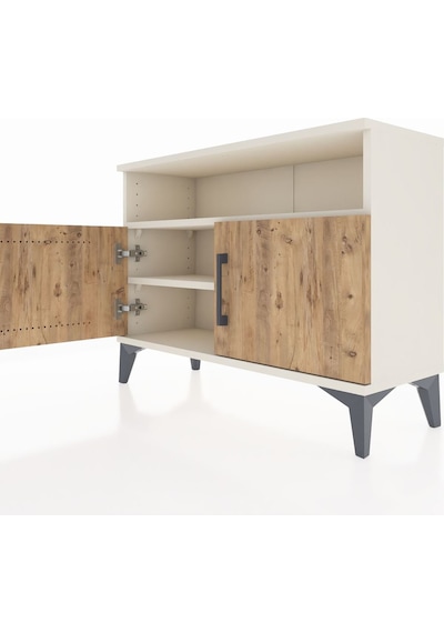 Arges Şifonyer 2 Raflı 2 Kapaklı 88x30x64 Aytaşı-çam Aytaşı