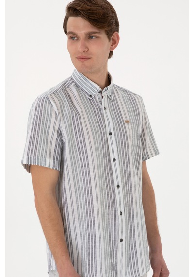 U.s. Polo Assn. Erkek Lacivert Gömlek Kısa Kollu 50299960-vr033 Lacivert