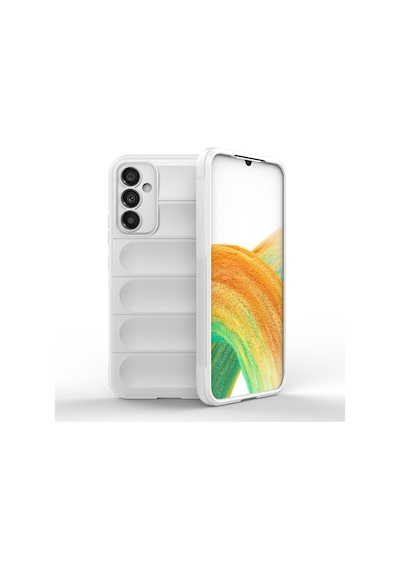 Samsung Galaxy Uyumlu M34 5g Kılıf Elde Tutma Kolaylıkla Kaydırmaz Kenar Line Dizayn Optietnik Kapak Krem