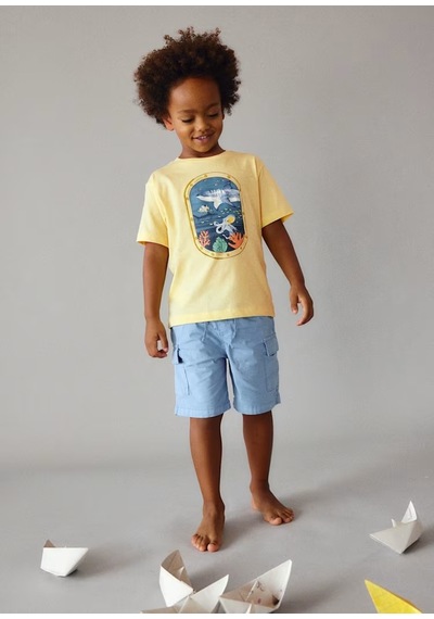 Mayoral Erkek Çocuk T-shirt 3079 Sarı