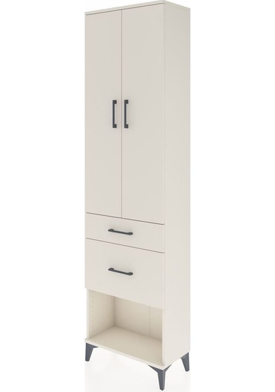 Arges Dolap 3 Raflı 2 Çekmeceli 2 Kapaklı 60x30x221 Aytaşı-ay... Aytaşı