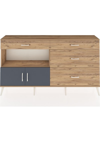 Arges Konsol Tek Raflı 4 Çekmeceli 2 Kapaklı 176x30x99 Çam-antras Çam-antrasit/çam Arges Konsol Tek Raflı 4 Çekmeceli 2 Kapaklı 176x30x99 Çam-antras Çam-antrasit/çam