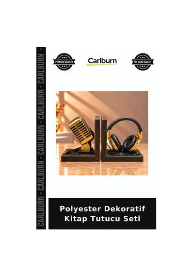 Özel Seri Polyester Dekoratif Kitap Tutucu Seti Kitaplık Masaüstü Aksesuar