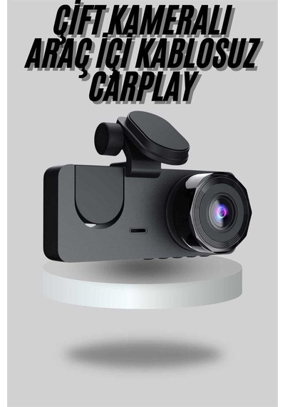 Araç İçi Dikiz Kamerası Sürüş Kaydedici 3 Lensli Dvr Kamera 24531194