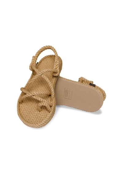 Nomadic Republic İbiza Kauçuk Tabanlı Kadın Halat Sandalet IBZ.0012.K.T-R0152 Bej