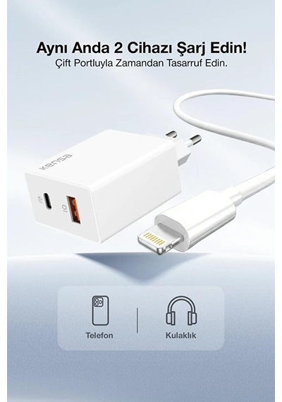 50w Pd Hızlı Şarj Başlığı + Usb-c To Lightning Kablo Apple Uyumlu Uyumlu iPhone Uyumlu, Akıllı Güvenlik Çipli 1 Adet 50w Pd Hızlı Şarj Başlığı + Usb-c To Lightning Kablo Apple Uyumlu Uyumlu iPhone Uyumlu, Akıllı Güvenlik Çipli 1 Adet