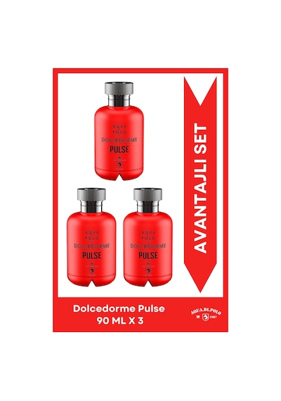 Dolcedorme Pulse 90ml 3'lü Odunsu, Baharatlı Parfüm Seti Stcc021146 Odunsu