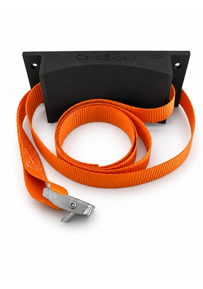 Campexpert 230 Mm Karavan Tüp Tutucu 2 Kg Mini - Küçük Tüpler Için Tokalı Kayışlı Duvara Monte Tüp Sabitleme Aparatı