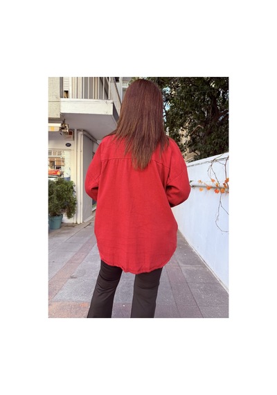 Denizege İtalyan Gabardin Kabartma İtalyan Ceket Bordo Bordo