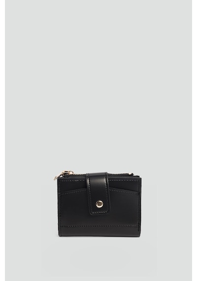 Shule Bags Payer Çıtçıtlı Kadın Cüzdan Siyah Siyah