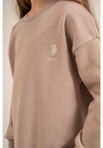 U.S. Polo Assn. Kız Çocuk Baskılı Sarı Uzun Kol Eşofman Takımı Us2707-c-v3 Us2707-c-v3