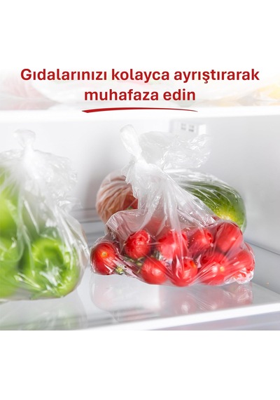 Orta Boy Buzdolabı Poşeti Dev Ekonomi 80'li, Yeni Ekonomik Buzdolabı Poşeti Orta Boy 24x35 Cm, Bpa İçermez, Sızdırmaz Saklama Torbası, Meyve, Sebze, Yemek, Et, Tavuk, Gıda Saklama Torbası