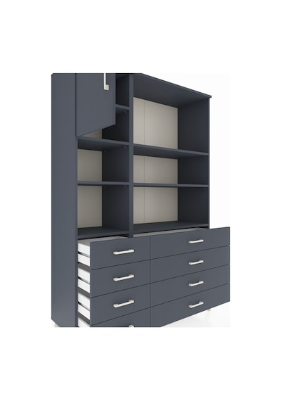 Hyperion Dolap 7 Raflı 8 Çekmeceli Tek Kapaklı 132x44x195 Antrasit-antrasit/antrasit Antrasıt/antrasıt Hyperion Dolap 7 Raflı 8 Çekmeceli Tek Kapaklı 132x44x195 Antrasit-antrasit/antrasit Antrasıt/antrasıt
