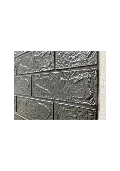 50x54 Cm 0,27 M² Gri Silinebilir Kendinden Yapışkanlı Duvar Kağıdı Esnek Panel 3d Tuğla Desen Diğer