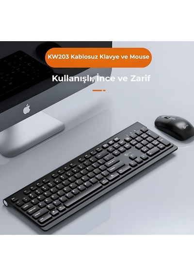 Lecoo KW203 Kablosuz Klavye ve Mouse Set