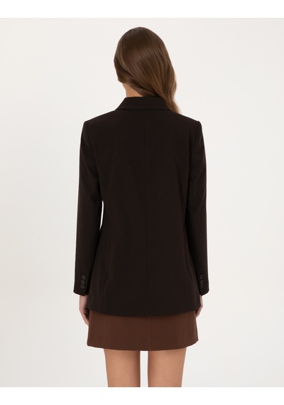 Pierre Cardin Kadın Koyu Kahverengi Ceket 50318351-vr084 Koyu Kahverengi