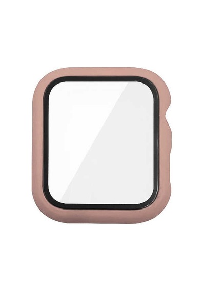 Ekılıf - Apple Uyumlu Watch 44mm - Kasa Ve Ekran Koruyucu Watch Gard 07 Sert Pc Koruyucu - Şeffaf