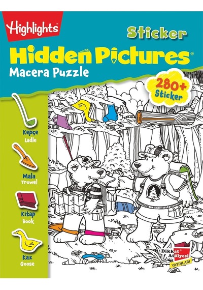 Sticker Hidden Pictures Macera Puzzle Çift Kitap 1