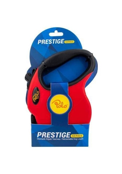 Polo Prestıge Kırmızı Otomatik Tasma L 5 Mt 50 KG Kırmızı