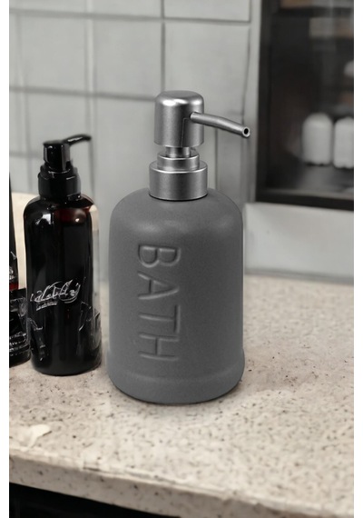 Stonware Seramik Sıvı Sabunluk Gri 400ml