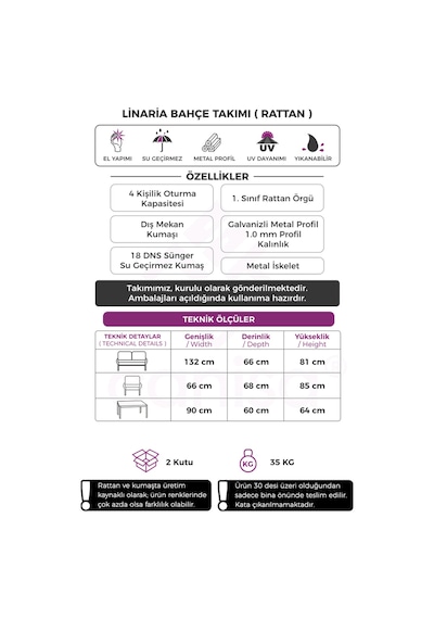 Canisa Linaria Serisi 1. Sınf 2+1+1 Gri Rattan Gri Minder Bahçe Balkon Oturma Koltuk Takımı Canisa Linaria Serisi 1. Sınf 2+1+1 Gri Rattan Gri Minder Bahçe Balkon Oturma Koltuk Takımı