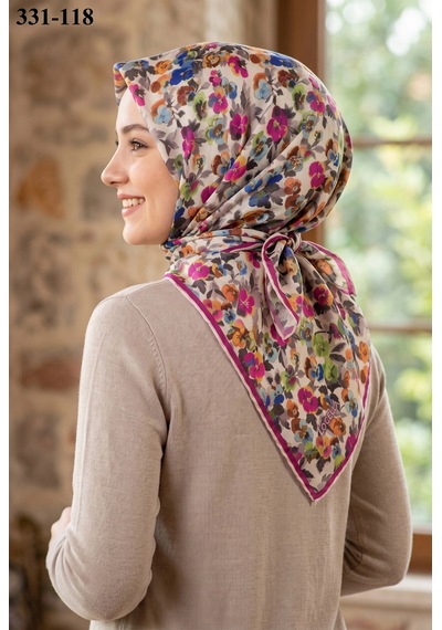 Locella Lo'cella Soft Pamuk Eşarp 331-118 Çok Renkli
