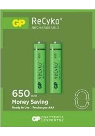 Gp Recyko 650mah Aaa Şarjlı İnce Pil 63c092 2li Kart 5468