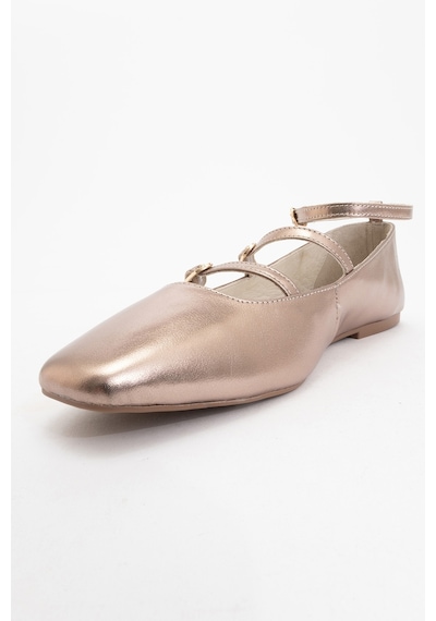 Luvishoes Luvi Shoes Glımmer Platin Hakiki Deri Bilekten Bağlamalı Küt Burun Kadın Babet Ayakkabı Platın Luvishoes Luvi Shoes Glımmer Platin Hakiki Deri Bilekten Bağlamalı Küt Burun Kadın Babet Ayakkabı Platın