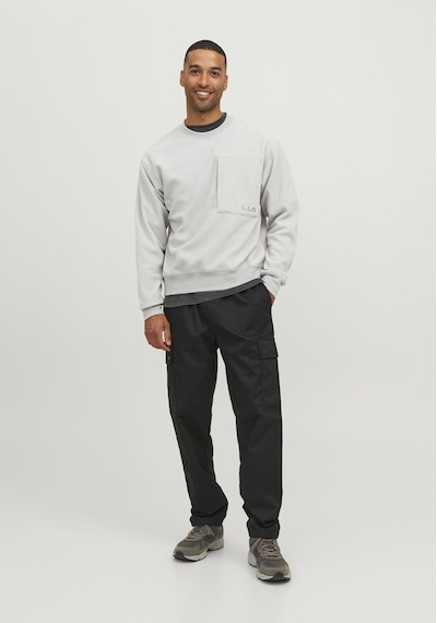 Jack & Jones L.a.b İşlemeli Bisiklet Yaka Polar Sweatshirt 12241523 High-rise Koyu Siyah Jack & Jones L.a.b İşlemeli Bisiklet Yaka Polar Sweatshirt 12241523 High-rise Koyu Siyah