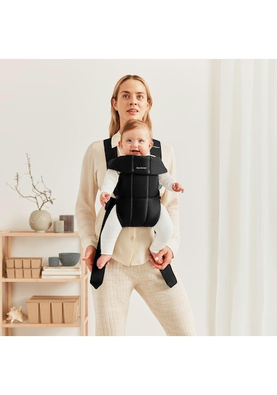 BabyBjörn 2'li Set Balance Soft Woven Jersey Üçlü Kumaş Ana Kucağı Dark Grey & Kanguru Mini Woven Black