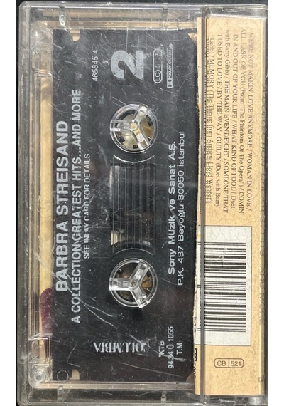 Plak Değildir Kaset Tir Kaset Barbra Streisand Greatest Hits An
