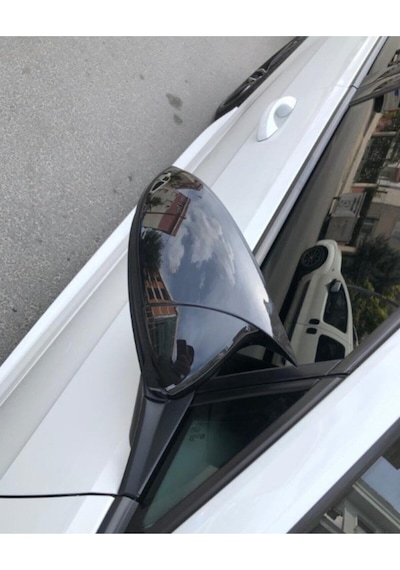 Vw Golf 7 Yarasa Ayna Kapağı 7,5 Batman Ayna Parlak Siyah