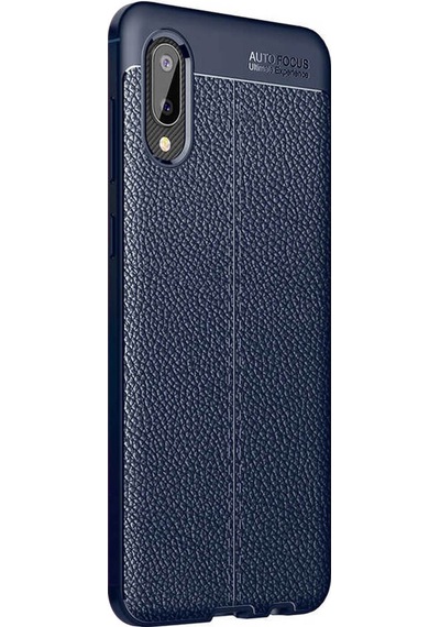 Microsonic Samsung Uyumlu Galaxy A02 Kılıf Deri Dokulu Silikon
