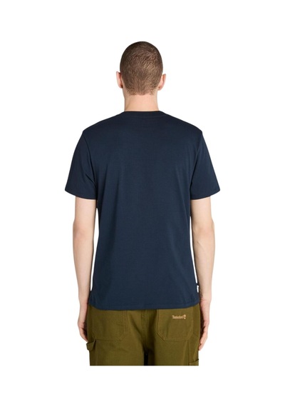 B0a5mka4331-r Timberland Front Seasonal Tree Logo Graphic Tee Erkek T-shirt Mavi B0a5mka4331-r Mavi