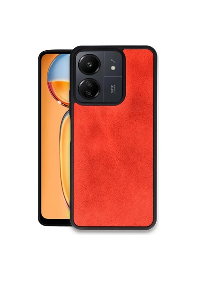 Xiaomi Redmi 13c Kılıf Aras Deri Kapak - Kırmızı 0.2M-Çok Renkli